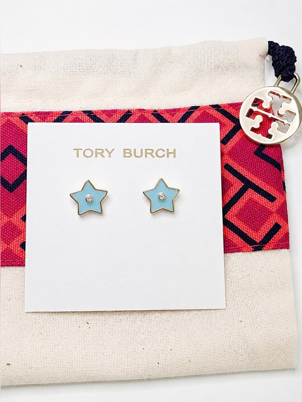 ✨️ Tory Burch Kira Falling Star enamel stud earrings